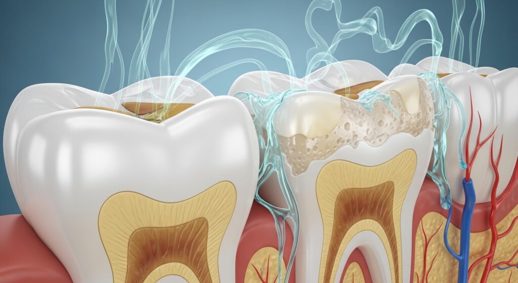 Erosão ácida: o que é, como identificar e 5 formas de proteger seus dentes.